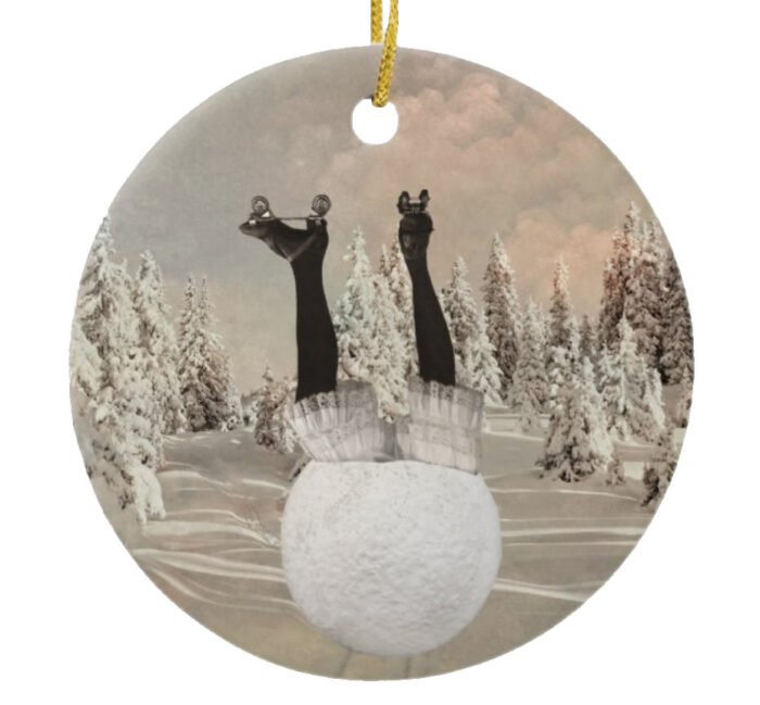 Rare-Snowroller-in-Colorado-Ceramic-Christmas-Ornament-front