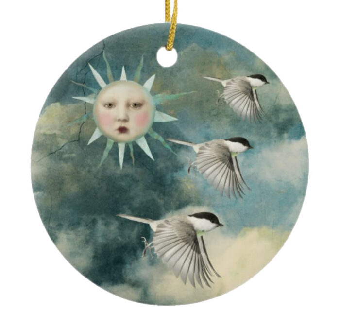 The-Charismatic-Black-Capped-Chickadee-Ceramic-Christmas-Ornament-front