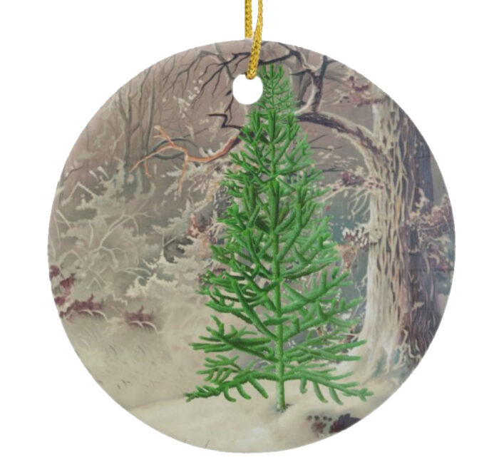 The-Iconic-Pine-Ceramic-Christmas-Ornament-front
